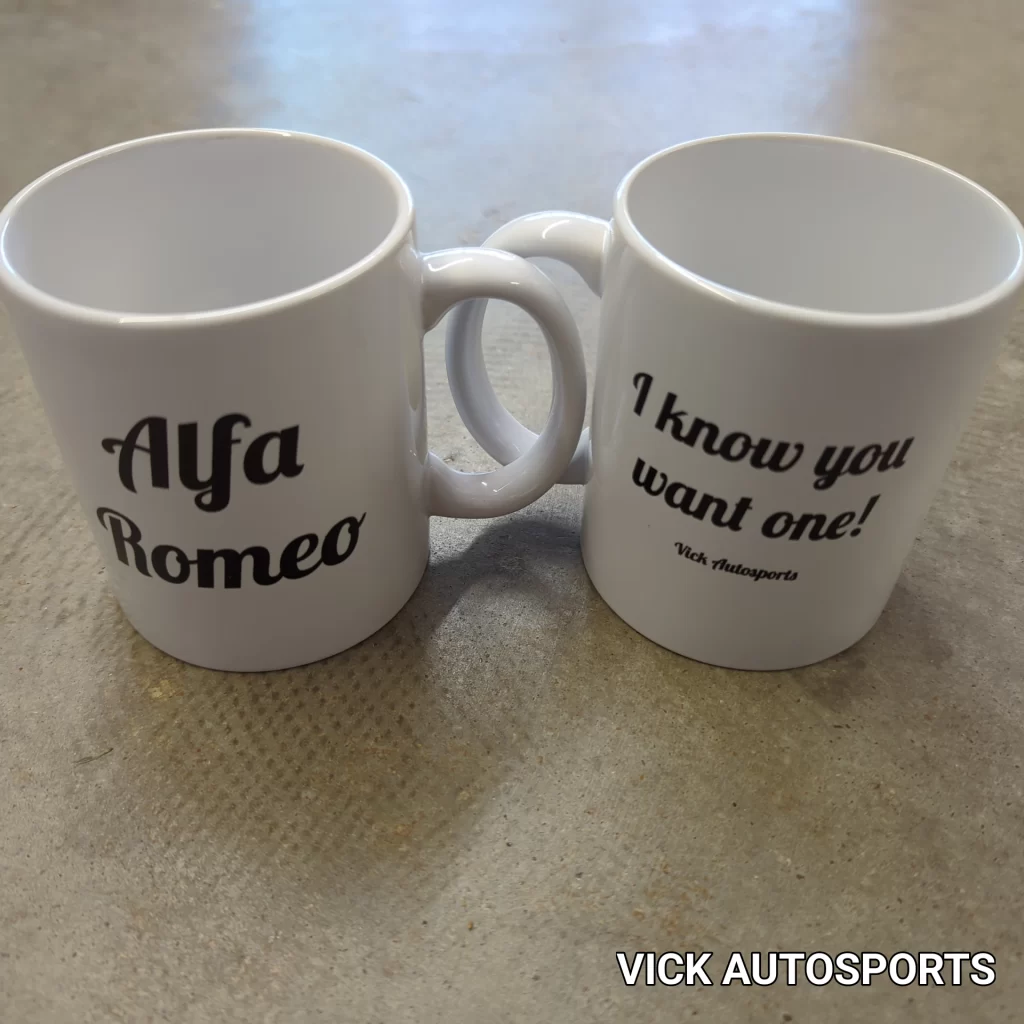 Mug Alfa Romeo – Tasse En Céramique Blanche, Design Officiel, Neuf Dans Son Emballage !