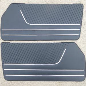 Door Panel Pair Black - Alfa Spider 1967-78 (SKU 50-2828)