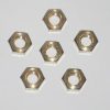 Nut Brass 8mm x 1.25 (6 pack) - (SKU 27-0350)