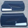 Door Panel Black PAIR, Fiat 124 Spider 1968-78 - (SKU 50-2376)