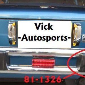 Bumper Rubber Rear Right, Fiat 124/2000 - (SKU 81-1326)