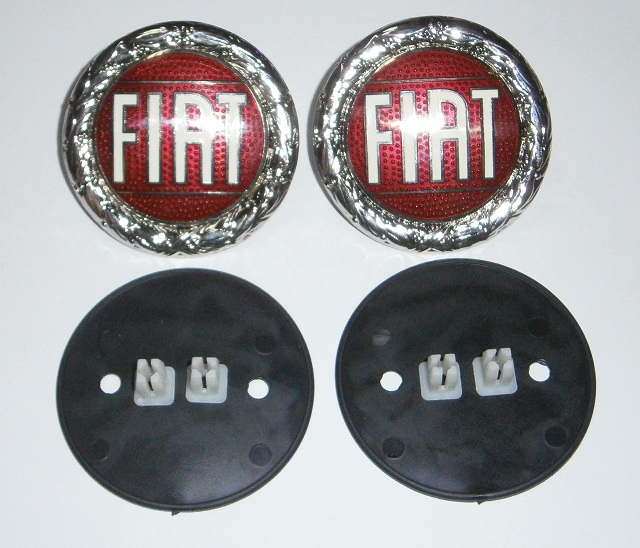 FIAT Emblem KIT - Silver 57mm - (SKU 81-4313-KIT)