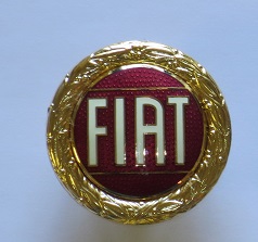 FIAT Emblem - Gold 57mm, Fiat 124, X1/9, 850- (SKU 81-4314)