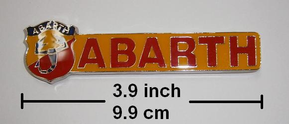 Abarth Yellow/Red Decal - (SKU 81-4660)