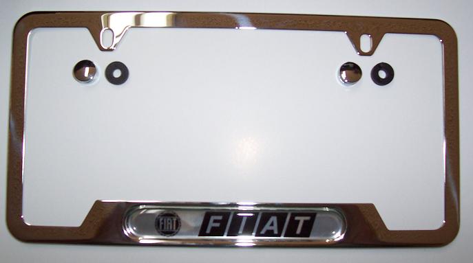 License Plate Frame CHROME, Fiat - (SKU 95-0350)