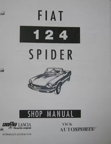 Factory Shop Manual, Fiat 124/2000 Spider - (SKU 99-2393)