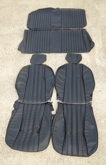 Full Upholstery Set, FIAT 2000 1979-85 BLACK - (SKU 50-1326-B)