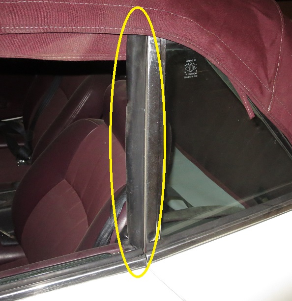 Rear Window Seal to Side Window, Fiat 124 Spider - (SKU 50-3913)